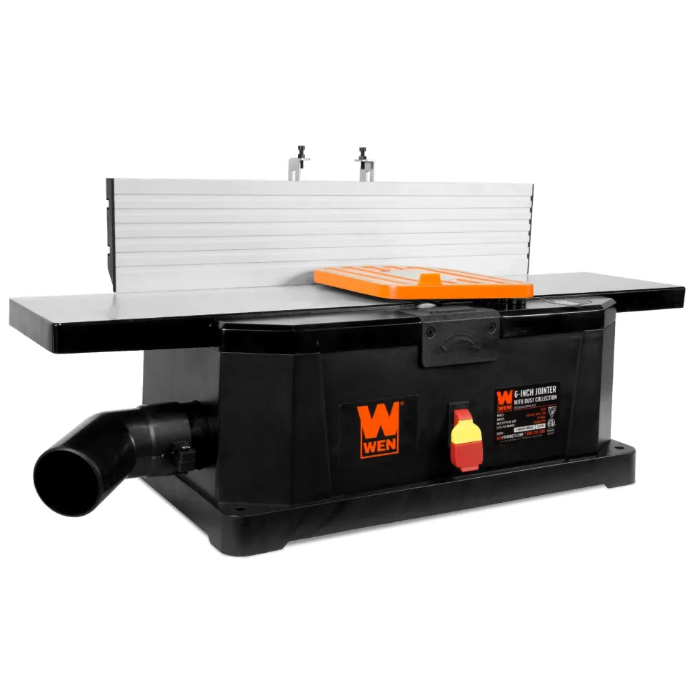 WEN 6559 6-Inch 10-Amp Corded Benchtop Jointer with Filter Bag and Depth Scale