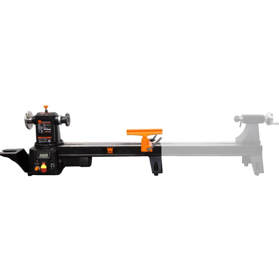 WEN 34027 12-Inch by 16-Inch Variable Speed Multi-Directional Cast Iron Wood Lathe with 16-Inch Capacity Bowl-Turning Back Plate
