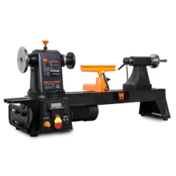 WEN 34027 12-Inch by 16-Inch Variable Speed Multi-Directional Cast Iron Wood Lathe with 16-Inch Capacity Bowl-Turning Back Plate