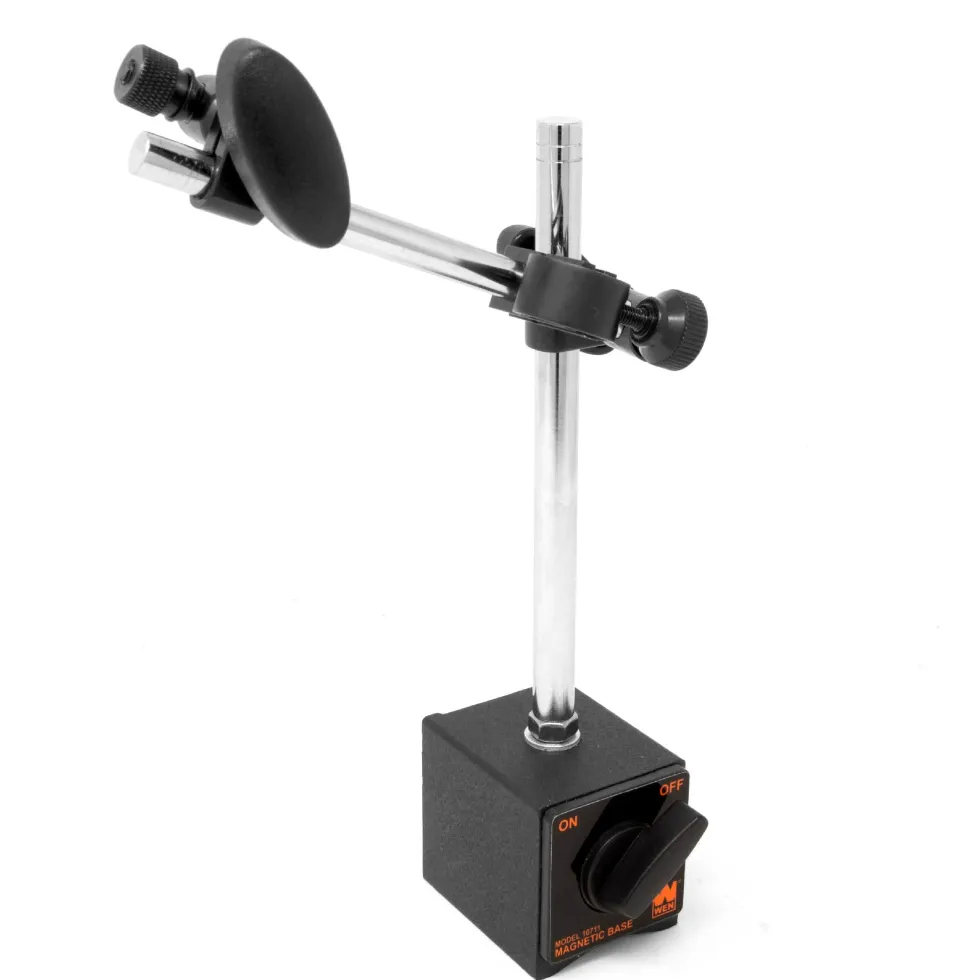WEN 10711 Industrial-Strength Adjustable Magnetic Base for Dial Indicators