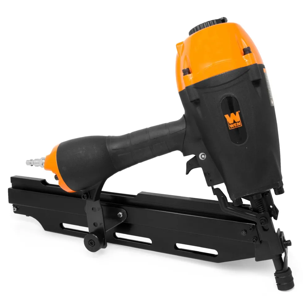 WEN 61731 3-in-1 Pneumatic 21-Degree, 28-Degree and 34-Degree Framing Nailer with Carrying Case