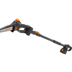 WEN 20752 2-In-1 20V Max Cordless Brushless Pole Saw and Mini Chainsaw with 4.0Ah Battery and Charger