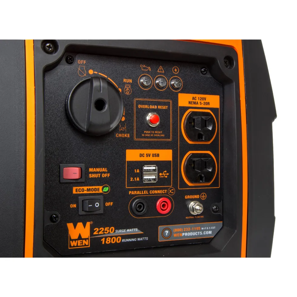 WEN 56225i Super Quiet 2250-Watt Portable Inverter Generator with Fuel Shut-Off