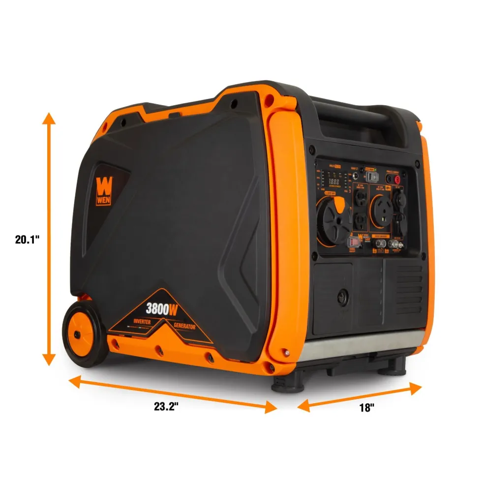 WEN 56380i Super Quiet 3800-Watt RV-Ready Portable Inverter Generator with Fuel Shut-Off and Electric Start