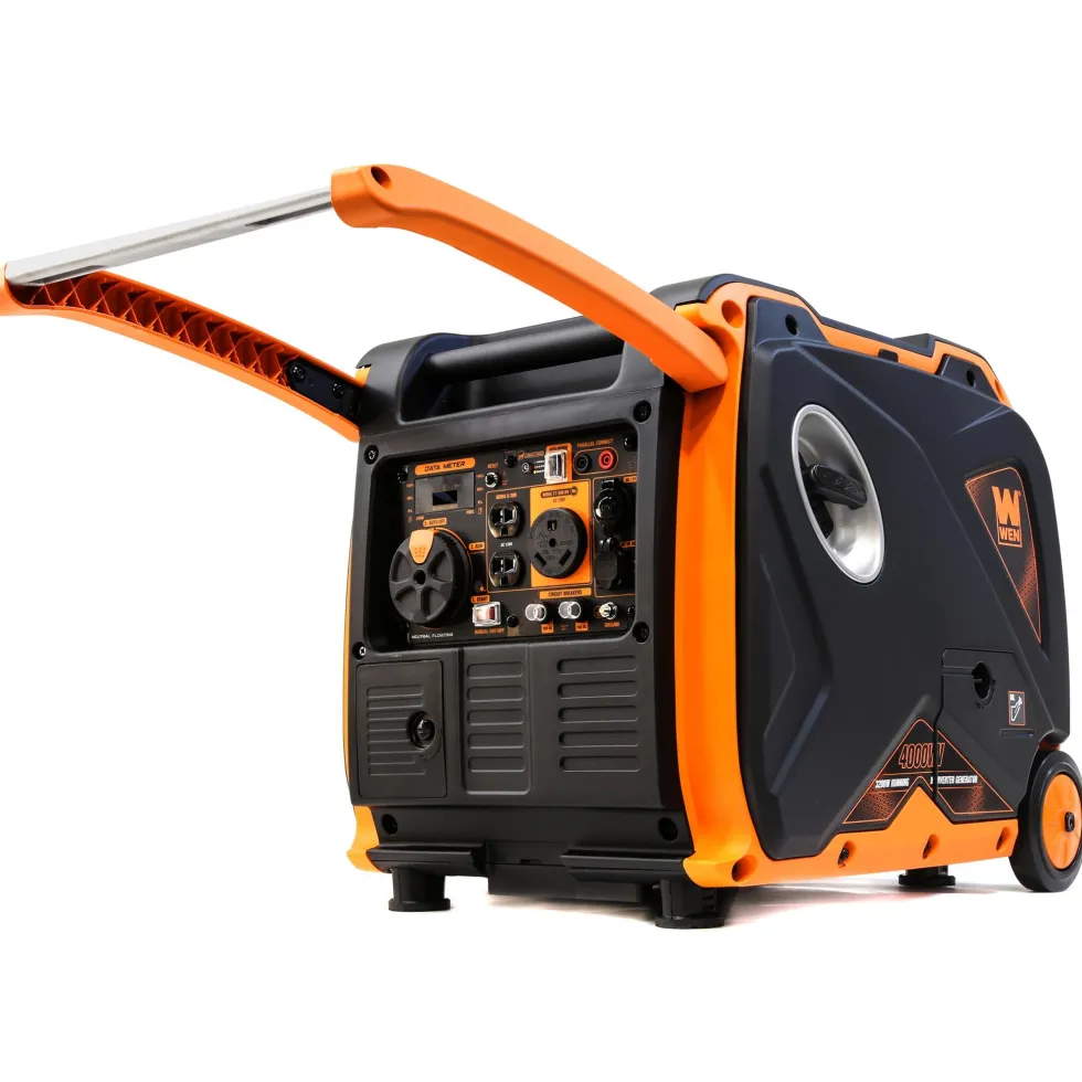 WEN 56400iX Super Quiet 4000-Watt RV-Ready Electric Start Portable Inverter Generator with Fuel Shut-Off and CO Shutdown Sensor