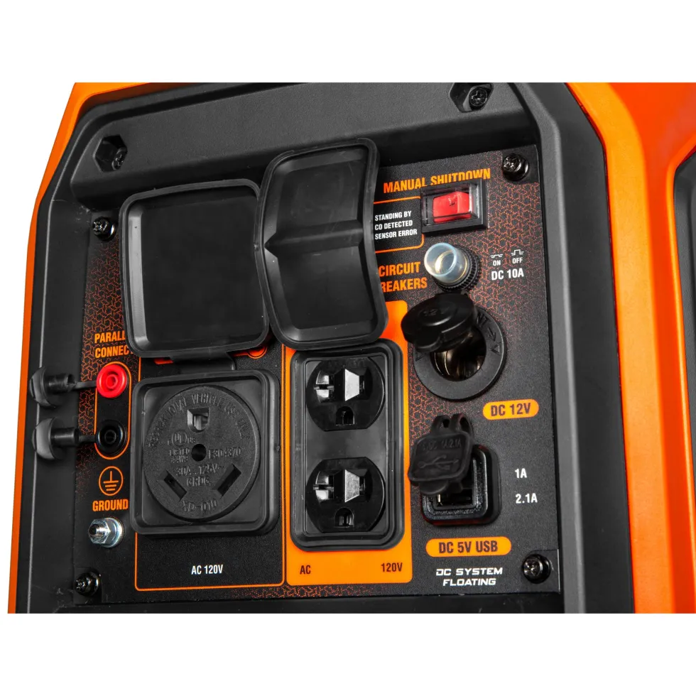 WEN 56432iX 4500-Watt Inverter Generator, RV-Ready, Quiet, Portable, and Lightweight with Fuel Shut Off and CO Watchdog