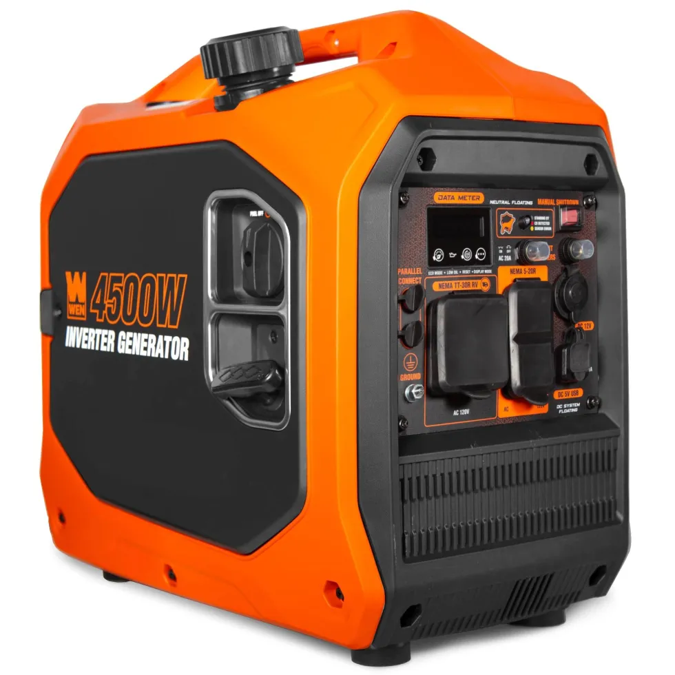 WEN 56432iX 4500-Watt Inverter Generator, RV-Ready, Quiet, Portable, and Lightweight with Fuel Shut Off and CO Watchdog