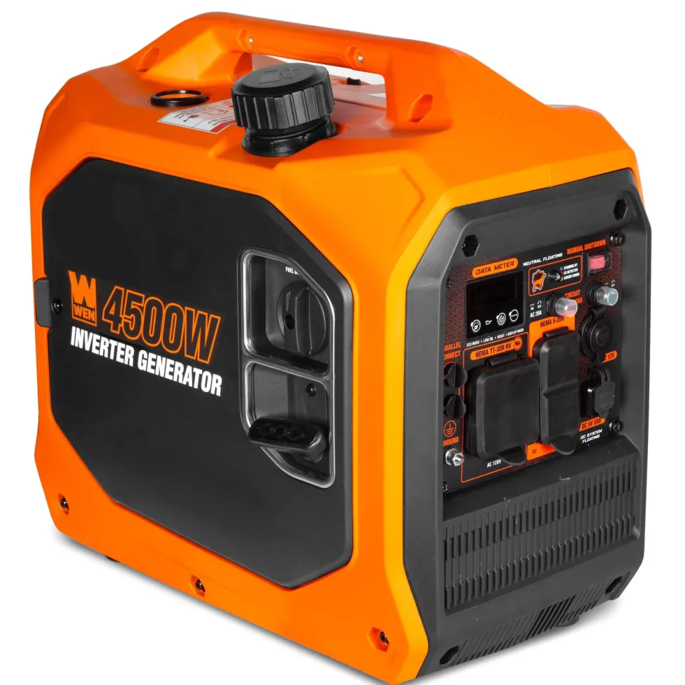 WEN 56432iX 4500-Watt Inverter Generator, RV-Ready, Quiet, Portable, and Lightweight with Fuel Shut Off and CO Watchdog