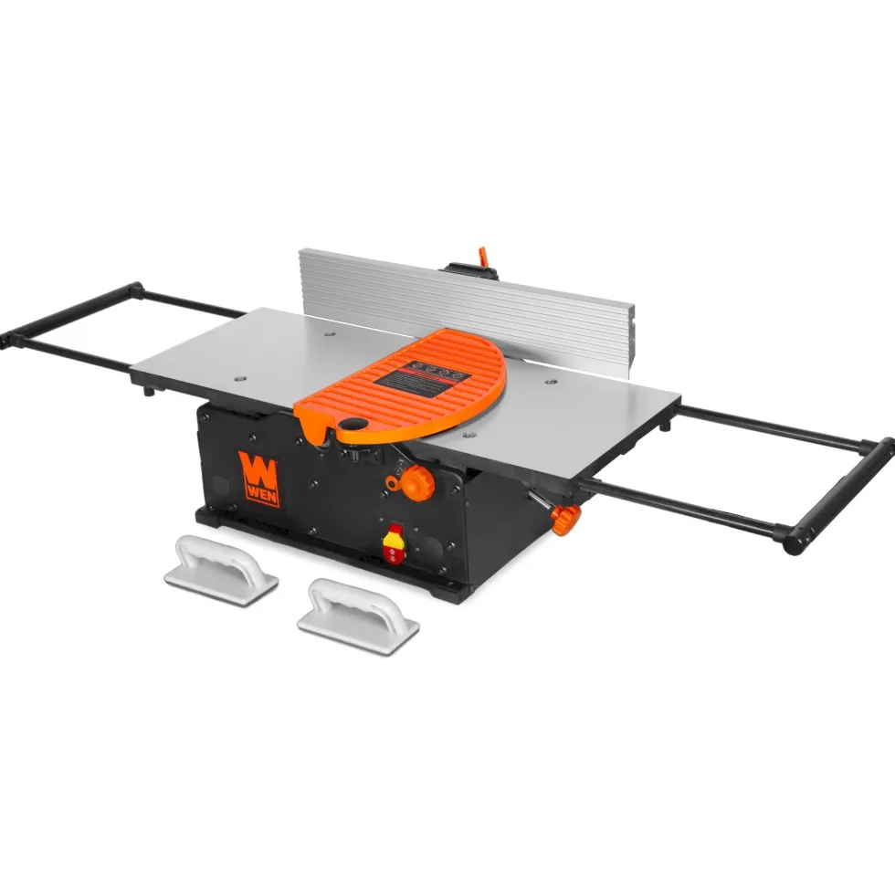 WEN JT1224H 12-Amp 12-Inch Spiral Benchtop Jointer with Extendable Cast-Iron Table