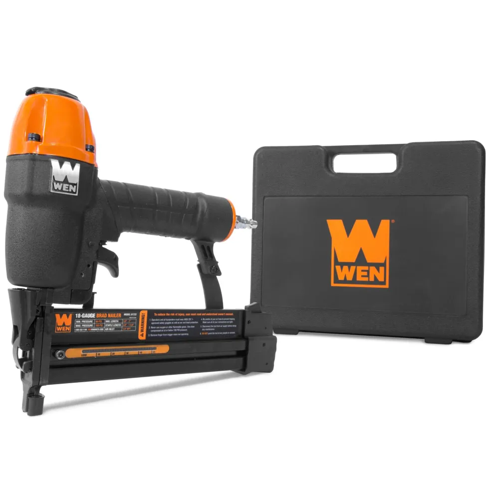 WEN 61722K 18-Gauge 2-in-1 Pneumatic 2-Inch Brad Nailer and 1/4-Inch Crown Stapler