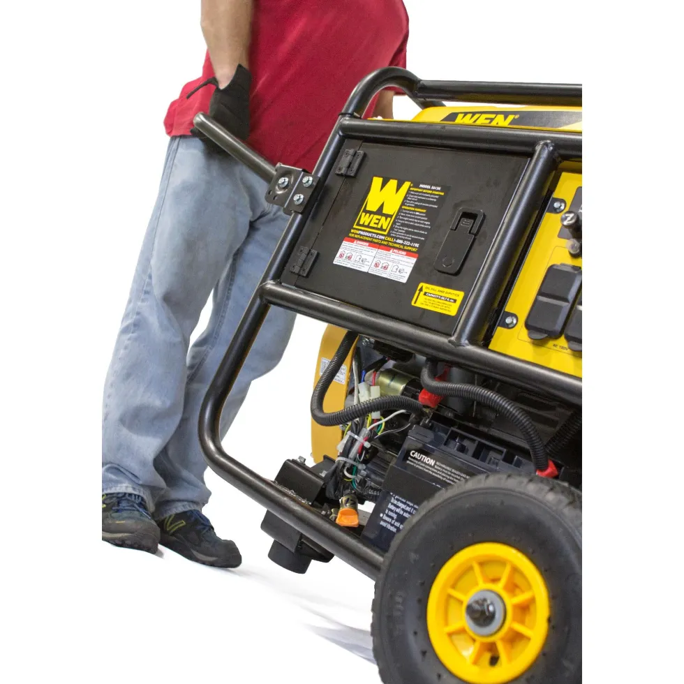 WEN 5613K 13000-Watt Portable Standby Generator with Wheel Kit and Electric Start