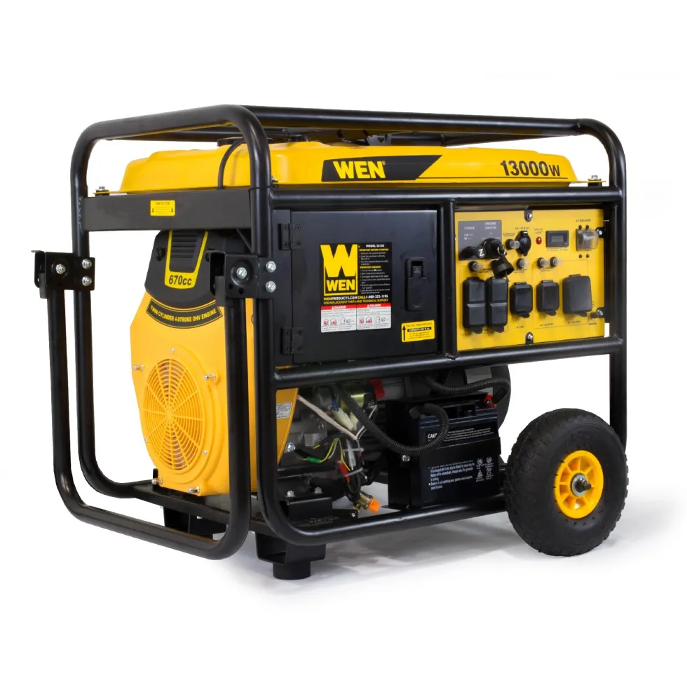 WEN 5613K 13000-Watt Portable Standby Generator with Wheel Kit and Electric Start