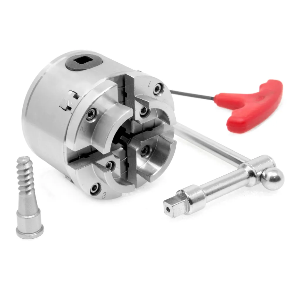WEN LA4275 2.75-Inch 4-Jaw Self-Centering Keyed Lathe Chuck Set with 1-Inch x 8TPI Thread