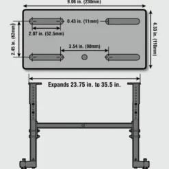 WEN LA8800 225-Pound Capacity Height Adjustable Steel Lathe Stand