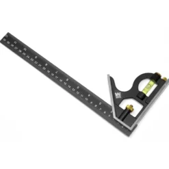 WEN ME144L 12-Inch Aluminum Combination Square with Bubble Level