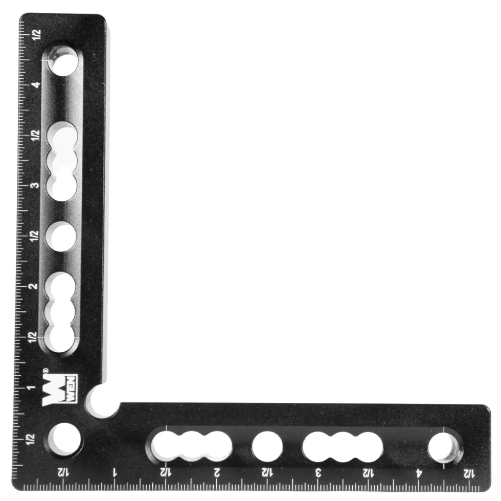 WEN ME900L 4.5-Inch 90-Degree Precision Positioning Squares and Setup Blocks with Laser-Etched Scales
