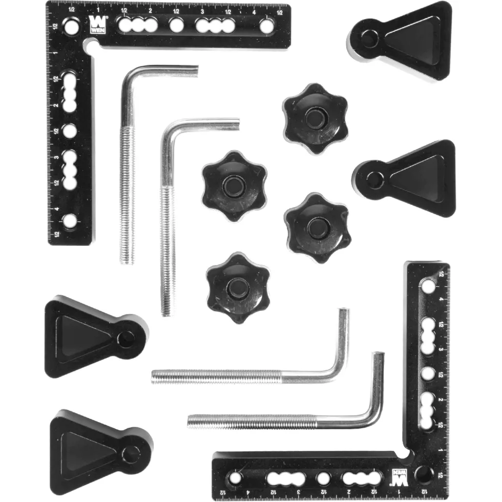 WEN ME900L 4.5-Inch 90-Degree Precision Positioning Squares and Setup Blocks with Laser-Etched Scales