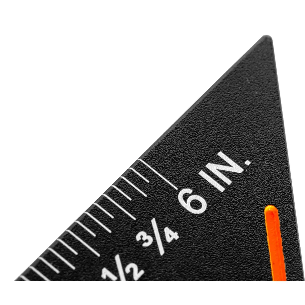 WEN ME006L 6-Inch Right Angle Heavy-Duty Precision Imperial Carpenter's Square and Layout Tool