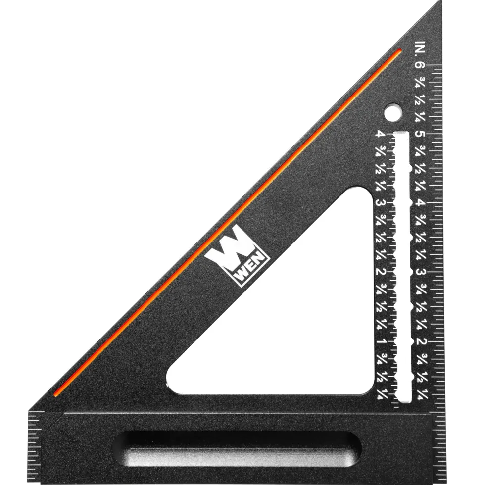 WEN ME006L 6-Inch Right Angle Heavy-Duty Precision Imperial Carpenter's Square and Layout Tool