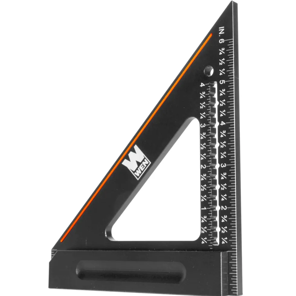 WEN ME006L 6-Inch Right Angle Heavy-Duty Precision Imperial Carpenter's Square and Layout Tool