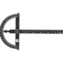 WEN ME512P Adjustable Aluminum Protractor and Angle Gauge with Laser Etched Scale