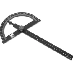 WEN ME512P Adjustable Aluminum Protractor and Angle Gauge with Laser Etched Scale