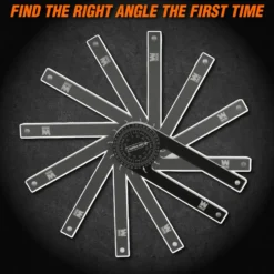 WEN ME175P 7.25-Inch Aluminum Alloy Miter Saw Protractor with Laser-Engraved Scales