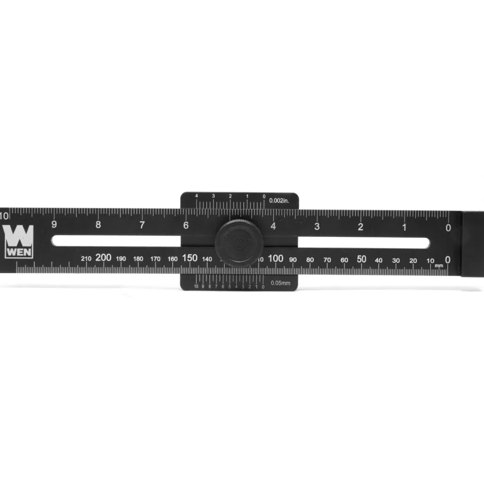 WEN ME251R 10-Inch Aluminum Offset Marking Gauge and Layout Tool with Laser-Etched Scale