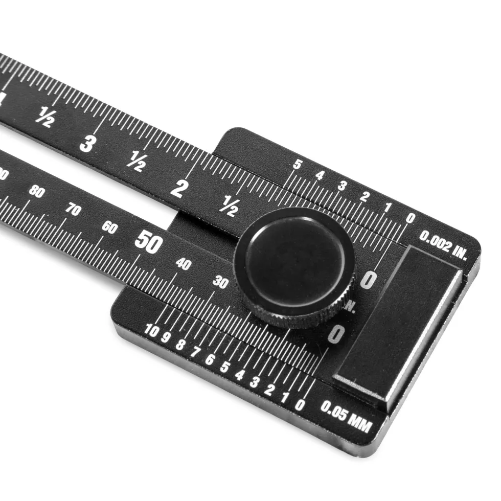 WEN ME252R 10-Inch Aluminum Offset Marking Gauge and Layout Tool with Laser-Etched Scale