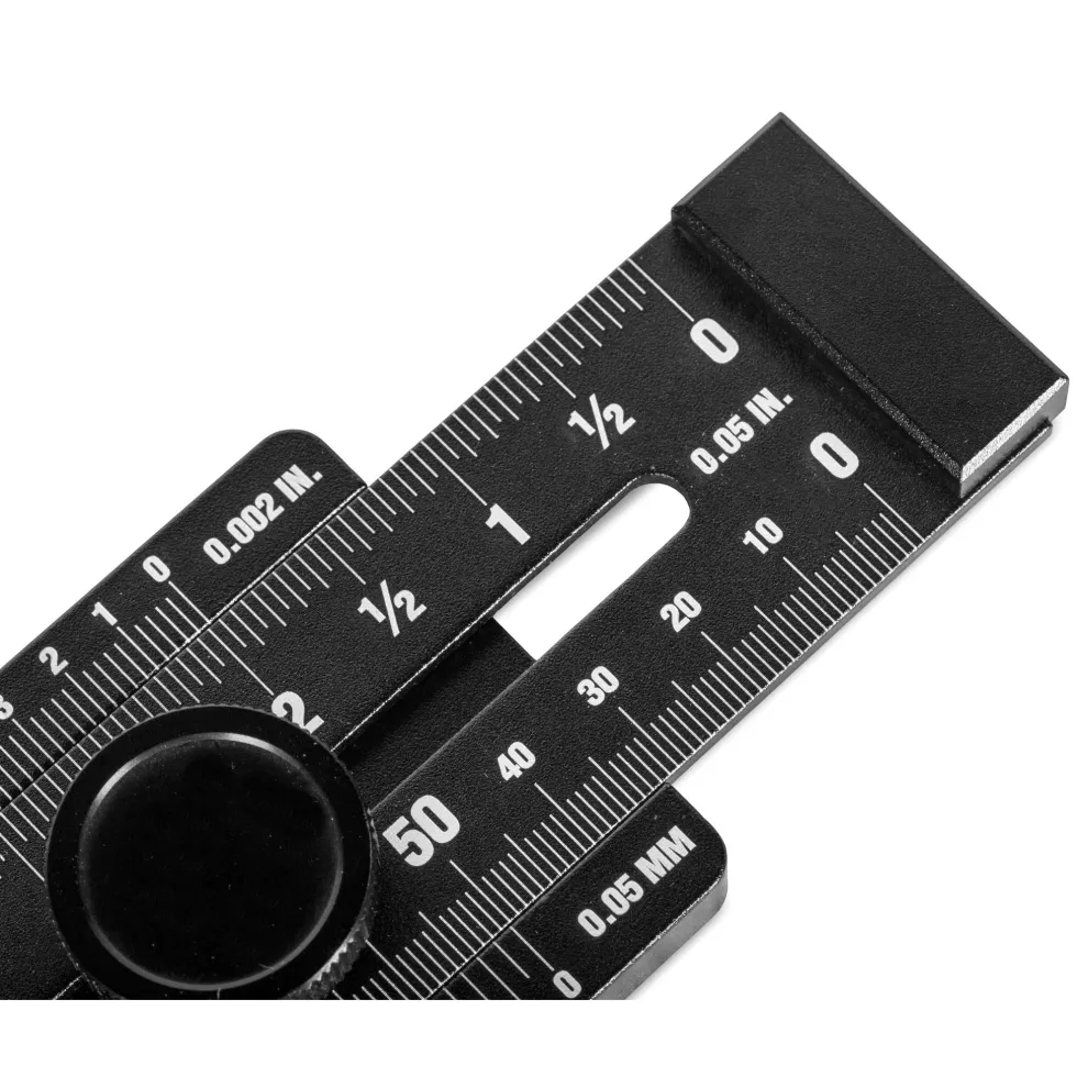 WEN ME252R 10-Inch Aluminum Offset Marking Gauge and Layout Tool with Laser-Etched Scale