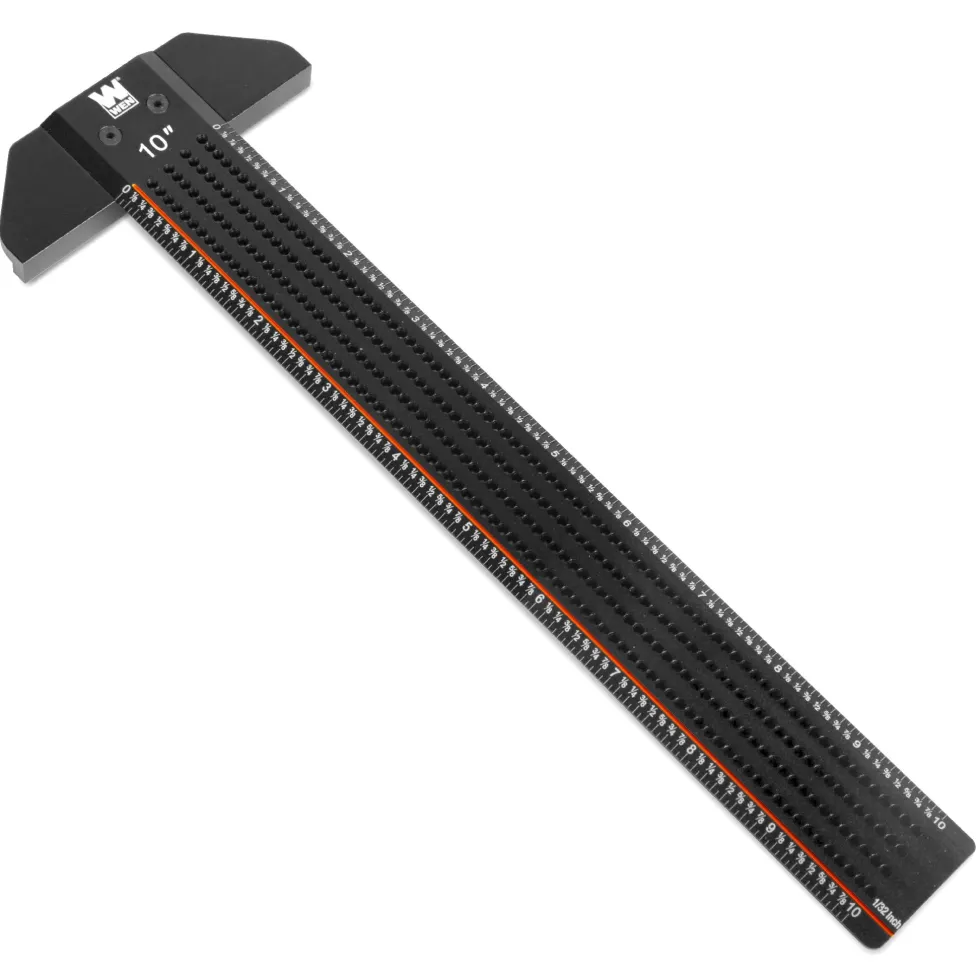 WEN ME810R 10-Inch T-Shaped Marking Ruler
