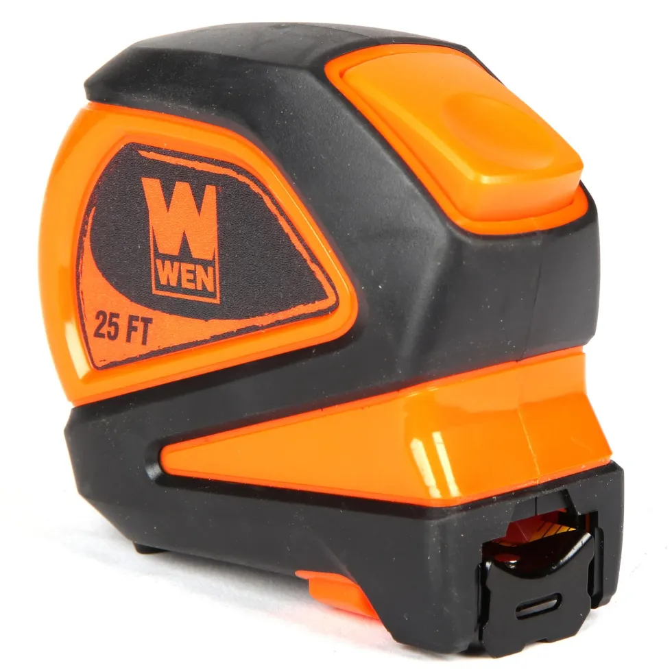 WEN ME425T-2 25-Foot Measuring Tape with Automatic Brake and Dual-Release Triggers, Two Pack