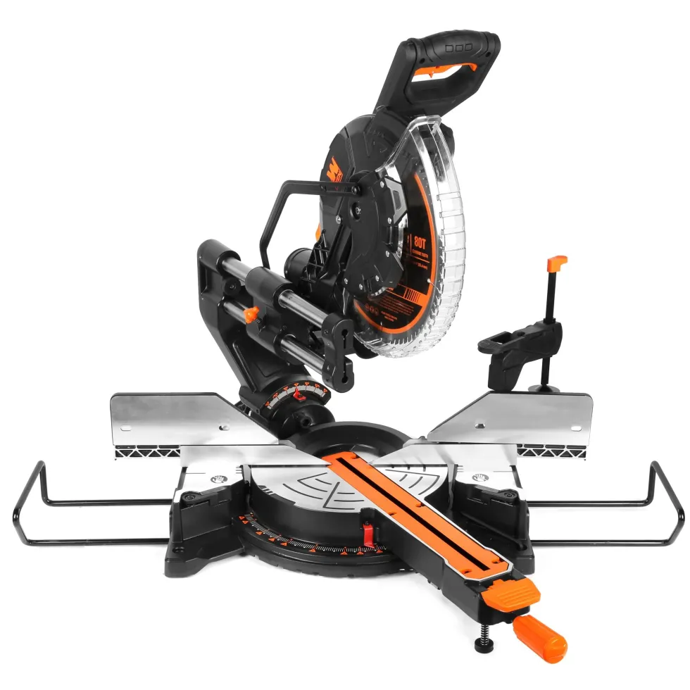 WEN MM1215 15-Amp 12-Inch Dual Bevel Sliding Compound Miter Saw with LED Cutline