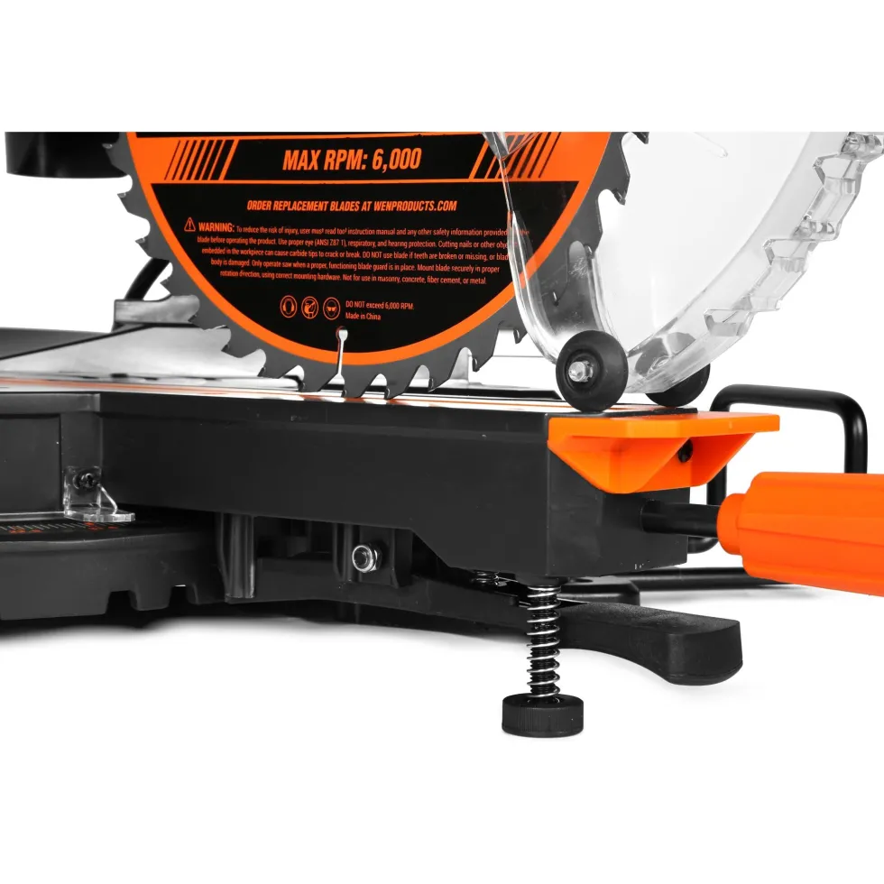 WEN MM1015 15-Amp 10-Inch Dual Bevel Sliding Compound Miter Saw with LED Cutline