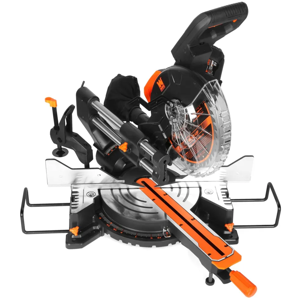 WEN MM1015 15-Amp 10-Inch Dual Bevel Sliding Compound Miter Saw with LED Cutline