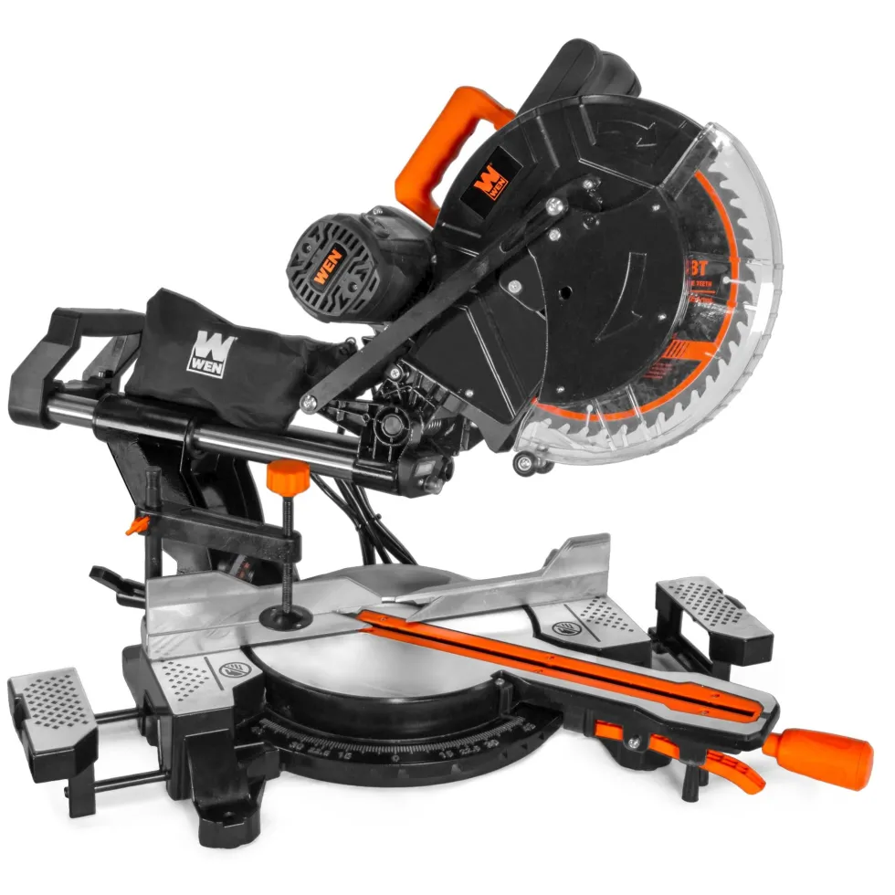 WEN MM1213 15-Amp 12-Inch Dual-Bevel Sliding Compound Miter Saw with Laser