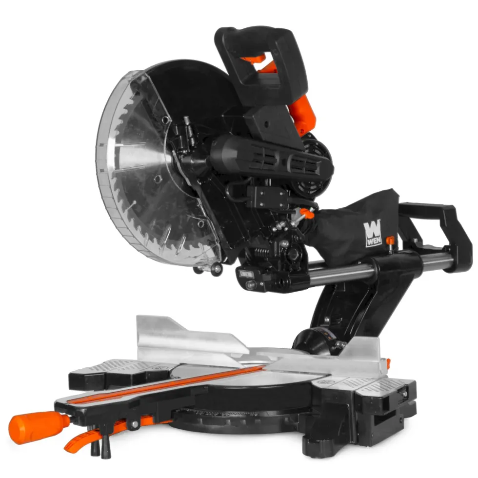 WEN MM1213 15-Amp 12-Inch Dual-Bevel Sliding Compound Miter Saw with Laser