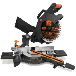 WEN MM1011T 15-Amp 10-Inch Single Bevel Compact Sliding Compound Miter Saw with Laser