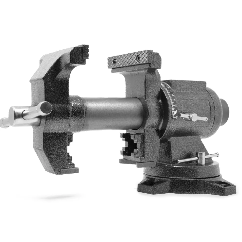 WEN MPV502 5-Inch Heavy-Duty Cast Iron Multi-Purpose Bench Vise with 360-Degree Swivel Base