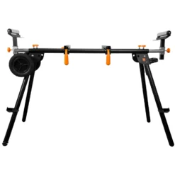WEN MSA330 Collapsible Rolling Miter Saw Stand with 3 Onboard Outlets