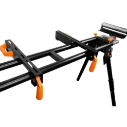 WEN MSA330 Collapsible Rolling Miter Saw Stand with 3 Onboard Outlets