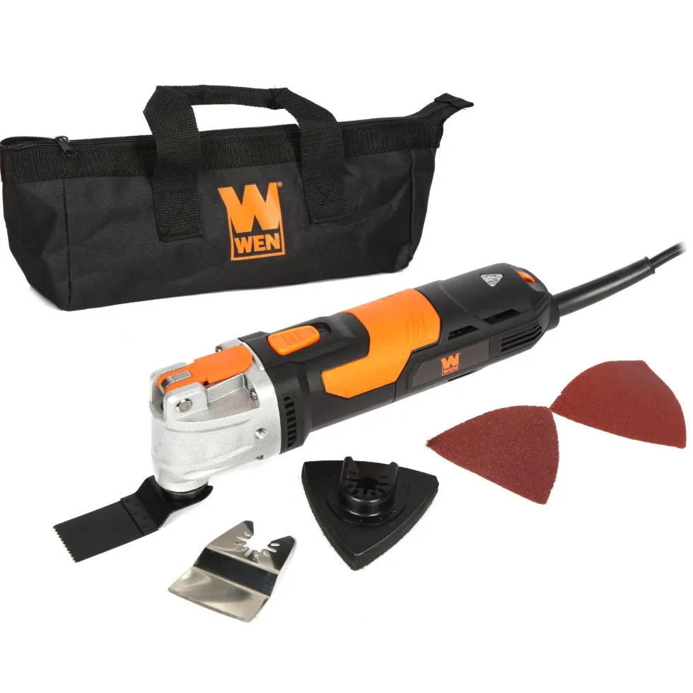 WEN MT3537 3.5A Quick-Release Variable Speed Multi-Function Oscillating Tool Kit with Accessories and Carrying Case