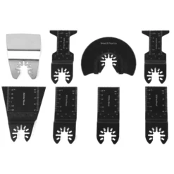 WEN MTB008 8-Piece Oscillating Multi-Tool High Carbon Steel Wood Blade Set