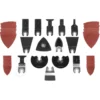 WEN MTB014 34-Piece Oscillating Multi-Tool Accessory Set with HCS Blades, Bi-Metal Blades, Sanders, and Scraper