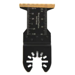 WEN MTB345 3-Piece Oscillating Multi-Tool Bi-Metal Titanium-Coated 45mm Blade Set for Metal and Wood