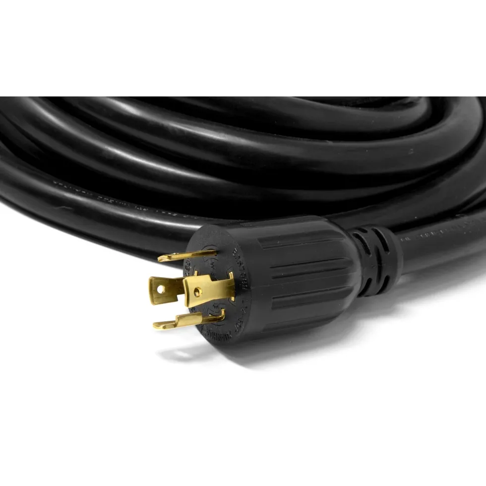 WEN PC2514 25 ft. 30-Amp 10-Gauge STW Fan-Style 10/4 Generator Extension Cord (converts L14-30R to four 5-20R outlets)