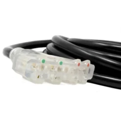 WEN PC2514 25 ft. 30-Amp 10-Gauge STW Fan-Style 10/4 Generator Extension Cord (converts L14-30R to four 5-20R outlets)