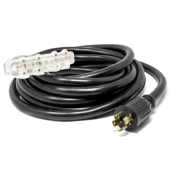 WEN PC2514 25 ft. 30-Amp 10-Gauge STW Fan-Style 10/4 Generator Extension Cord (converts L14-30R to four 5-20R outlets)