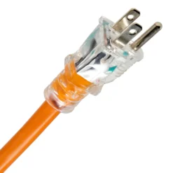 WEN PC1123 100 ft. 12-Gauge Heavy-Duty SJTW Outdoor 12/3 Extension Cord with NEMA 5-15R Light-Up Power Outlet