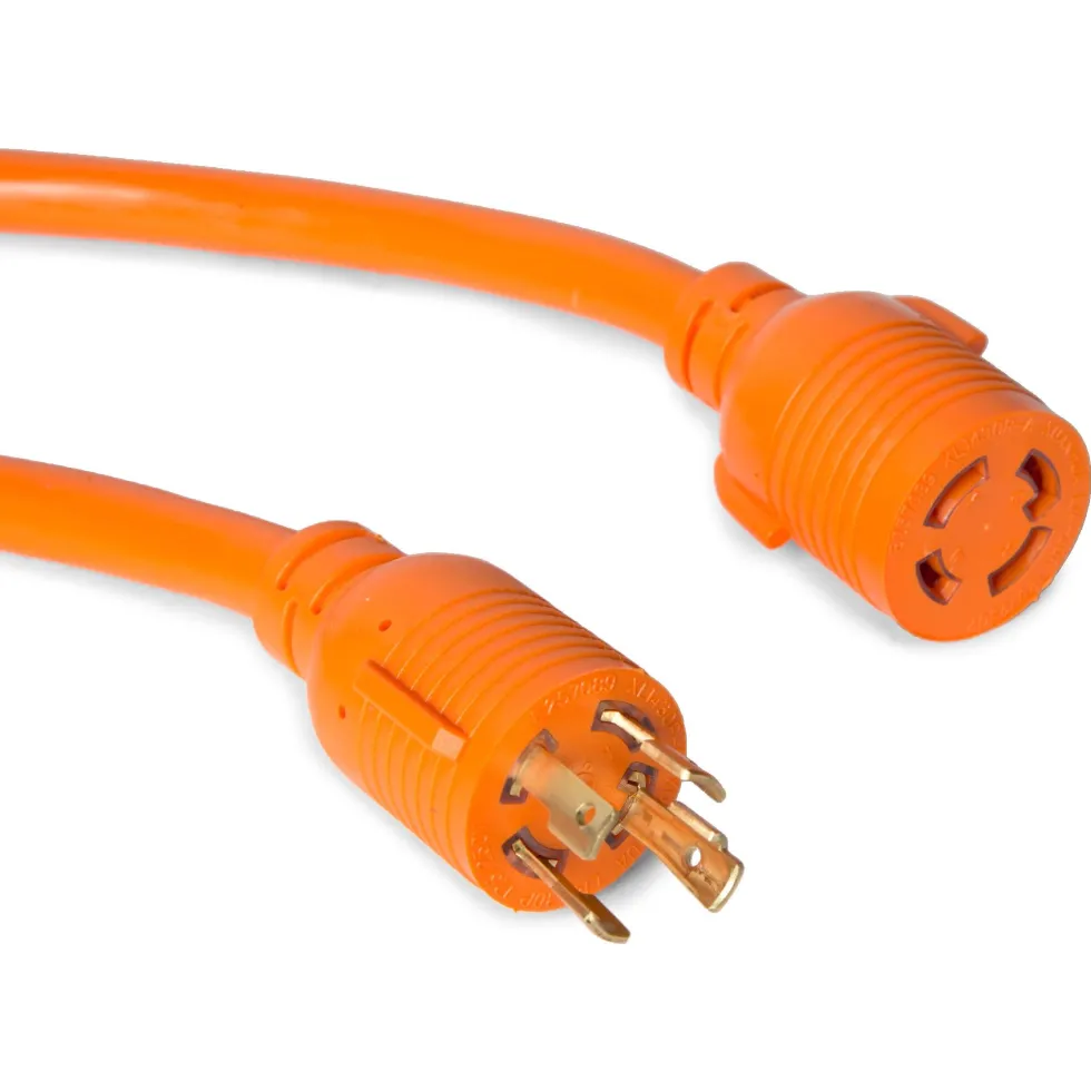 WEN PC3025 250V 30-Amp Generator Power Cord for Manual Transfer Switches, 25-Foot, L14-30P to L14-30R